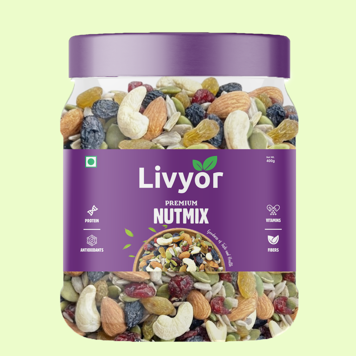 Livyor Premium Nutmix, Nuts, Seeds And Berries Combo Pack