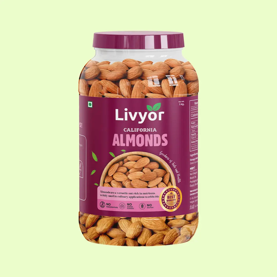 Raw Almonds LIVYOR