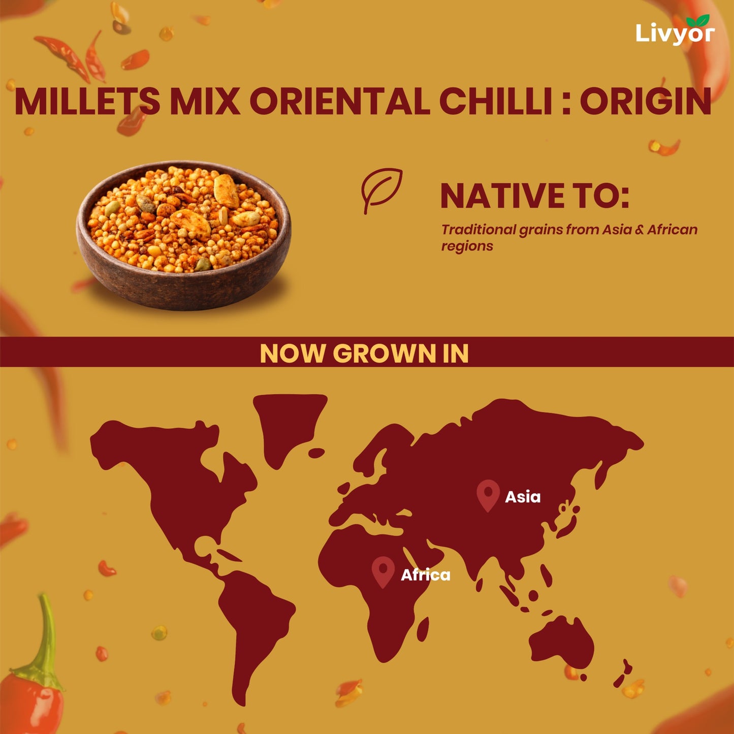 Livyor Oriental Chilli Millets Mix