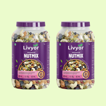 Livyor Premium Nutmix Combo - 1 Kg Each