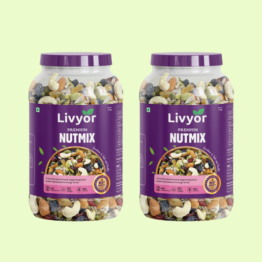 Livyor Premium Nutmix Combo - 1 Kg Each