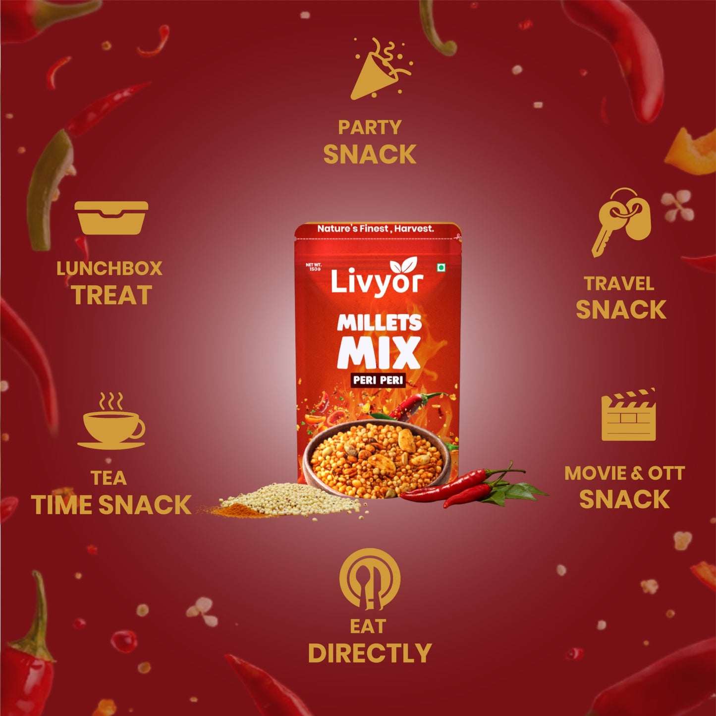 Livyor Peri Peri Millets Mix