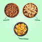 Cashew, Almonds and Green Raisin Combo - 200g Each