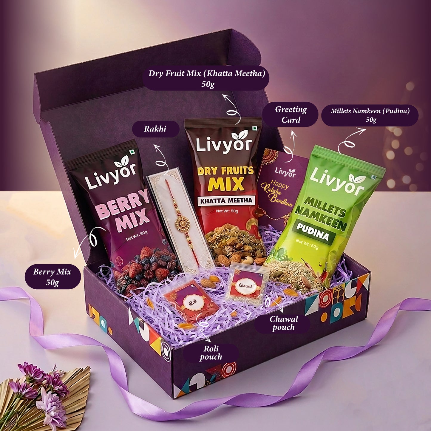 Livyor Happy Rakhi Gift Hamper