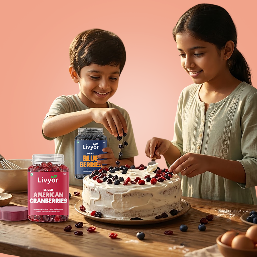 Dried Blueberries & Sliced Cranberries Combo - 200g Each