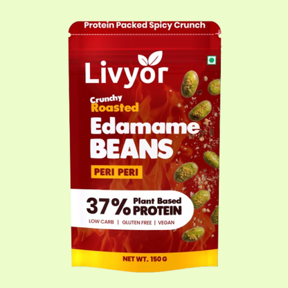 Livyor Crunch Peri Peri Roasted Edamame Beans