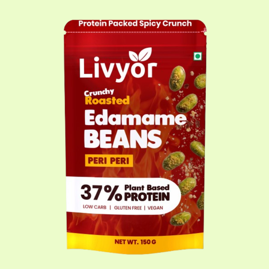 Livyor Crunch Peri Peri Roasted Edamame Beans