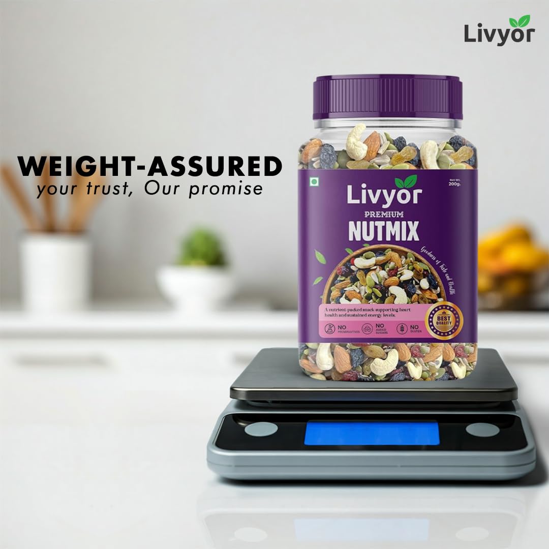 Livyor Premium Nutmix Combo - 1 Kg Each
