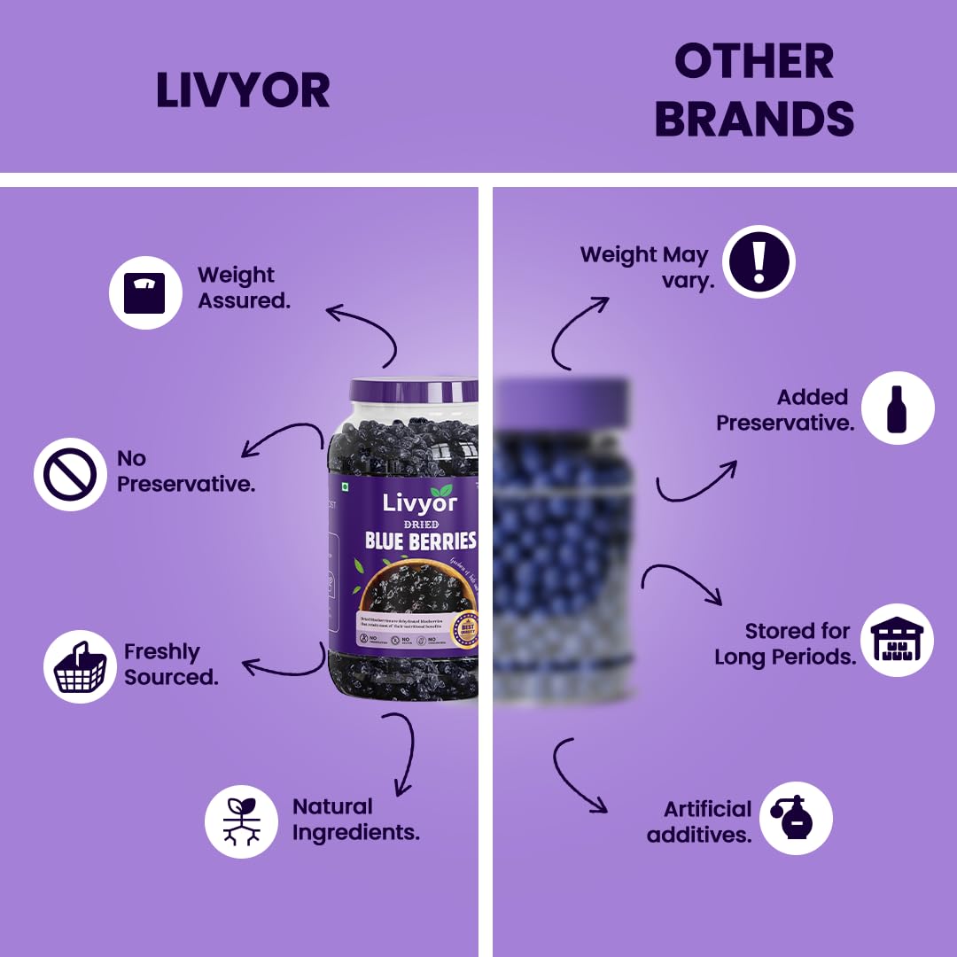 Livyor Premium Dried Blueberries