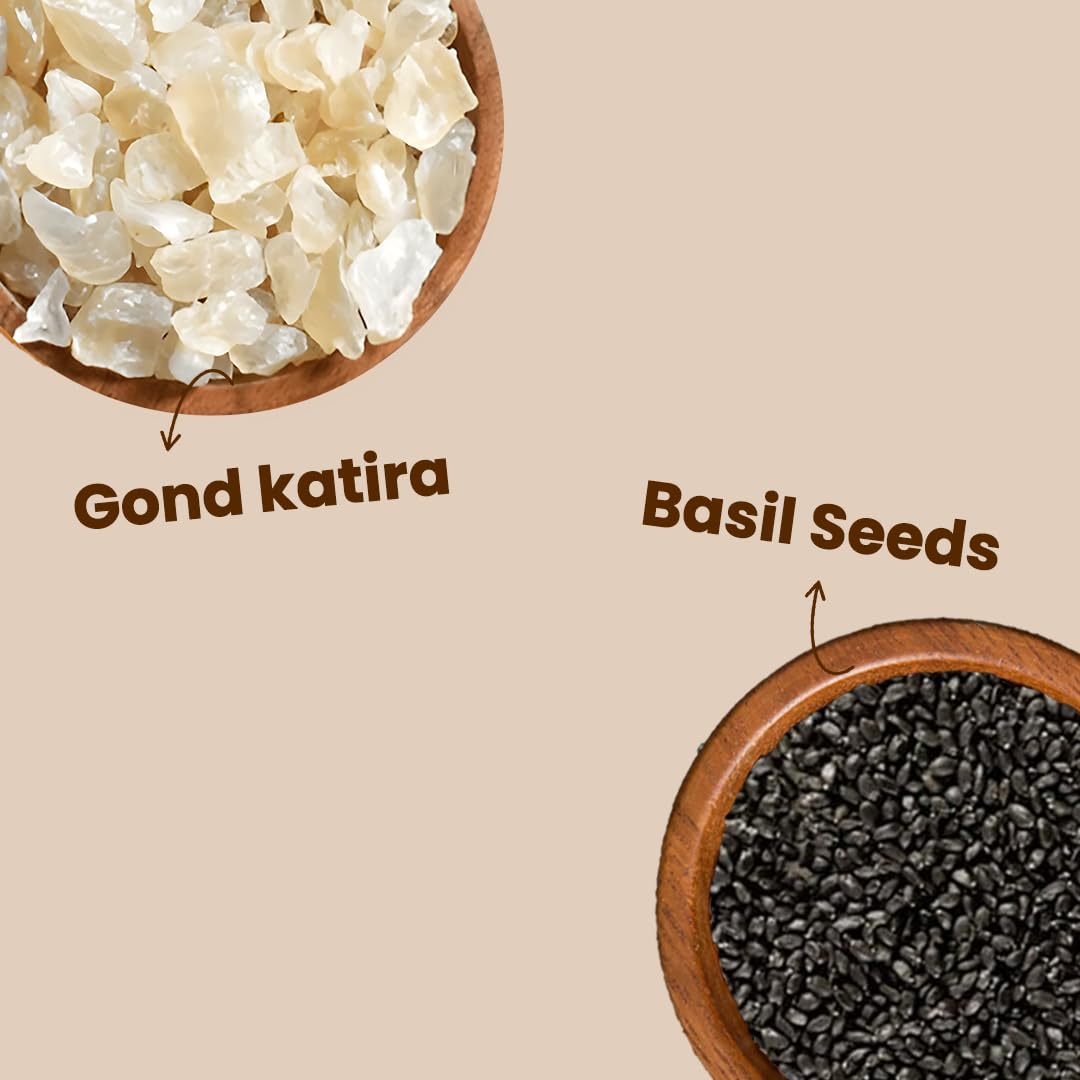 Basil Seeds & Gond Katira Combo - 200g Each
