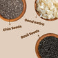 Gond Katira, Chia Seeds & Basil Seeds Combo - 200g Each