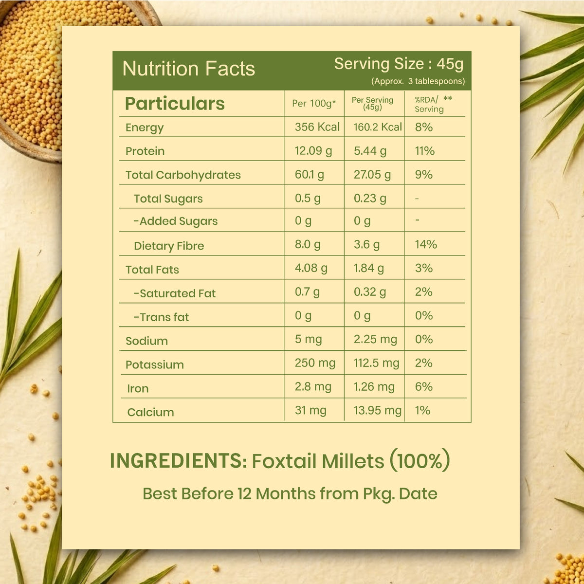 Foxtail Millets
