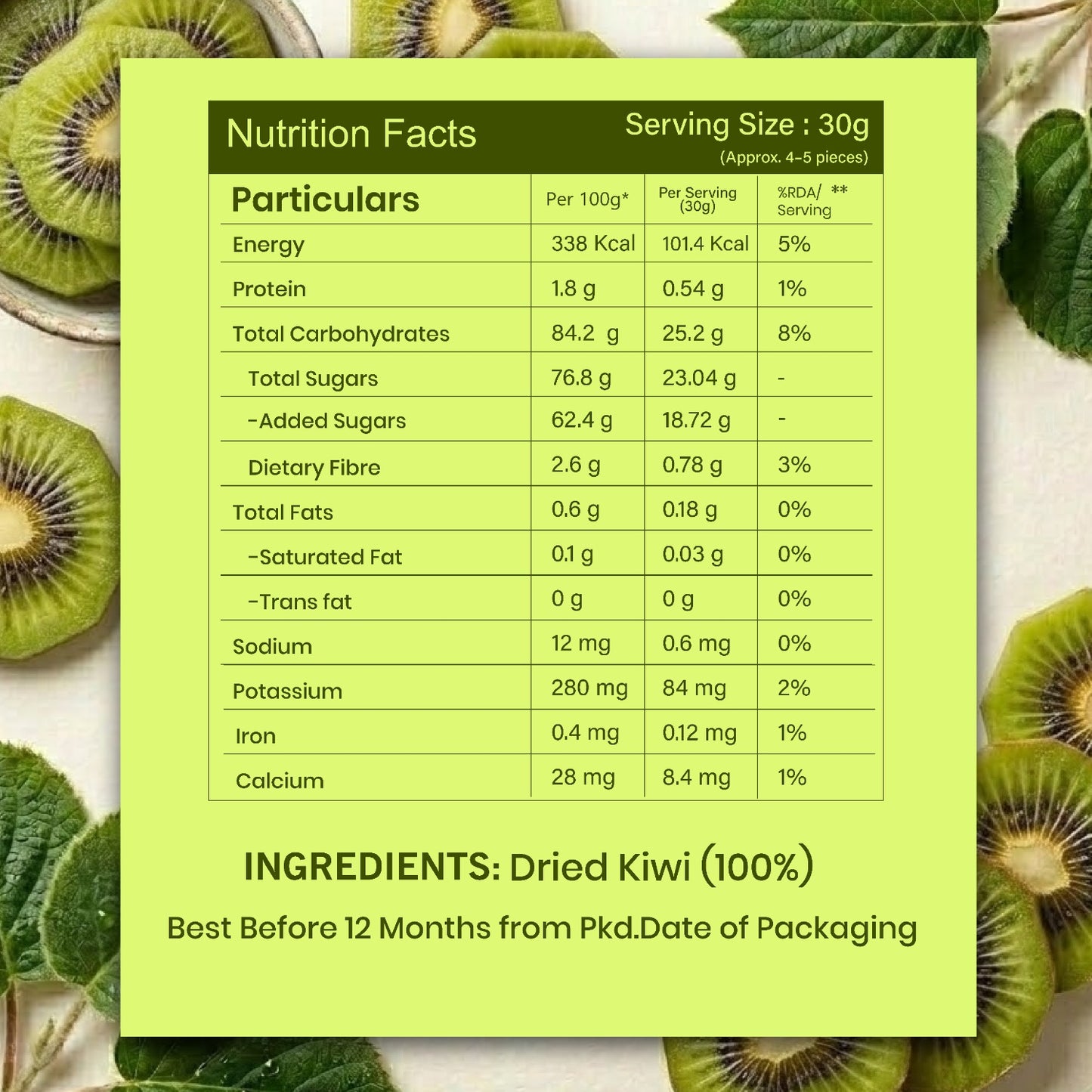 Livyor Premium Dried Kiwi