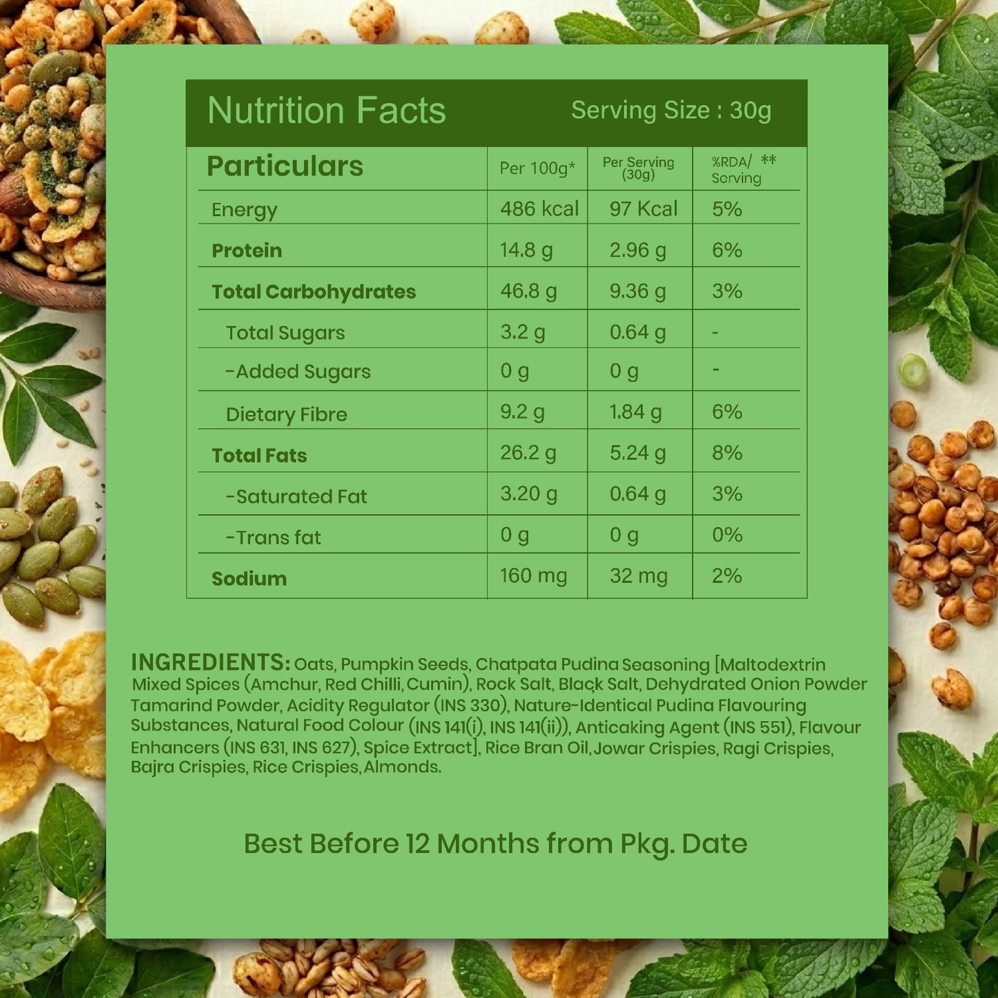 Livyor Pudina Millets Mix
