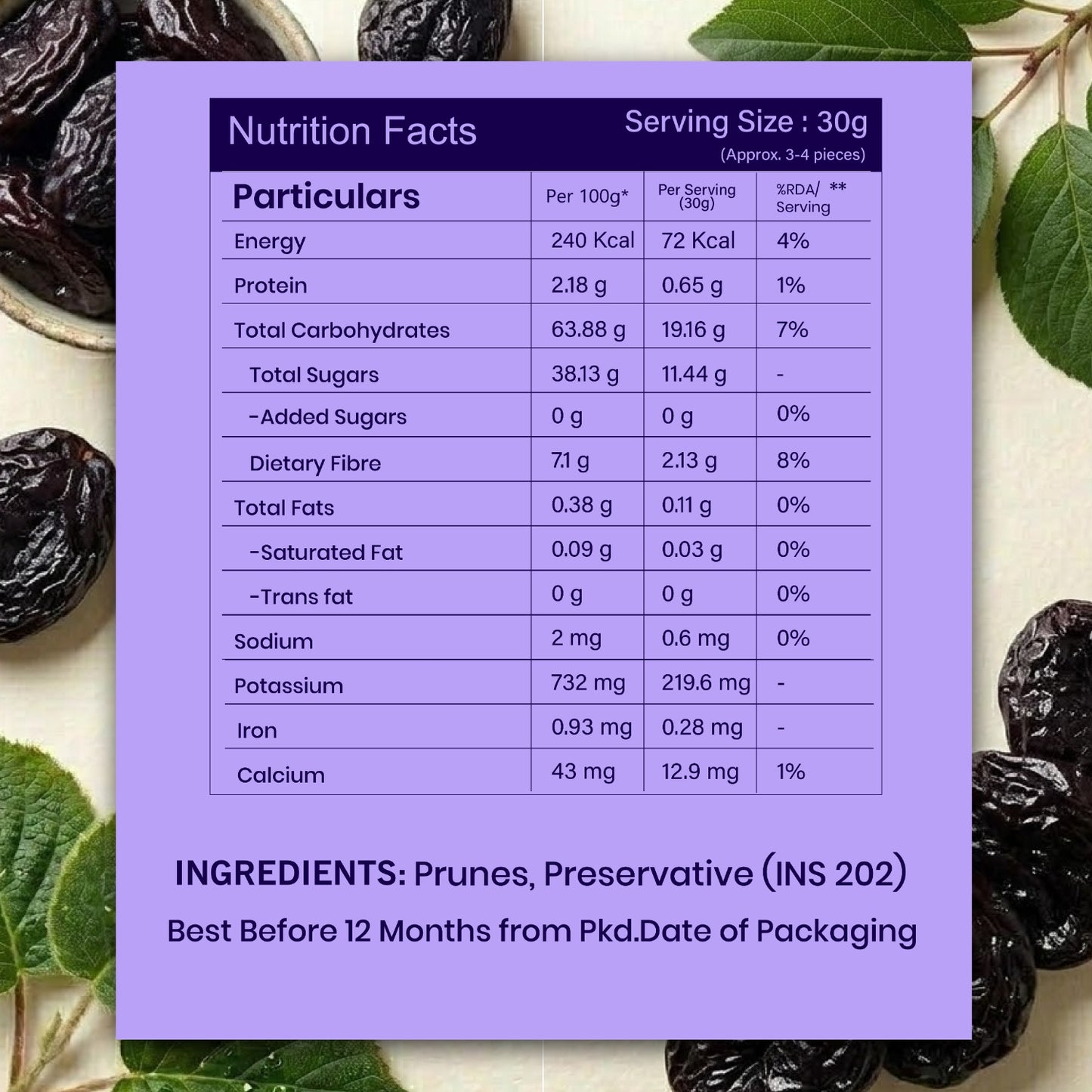 Livyor Premium Pitted Prunes