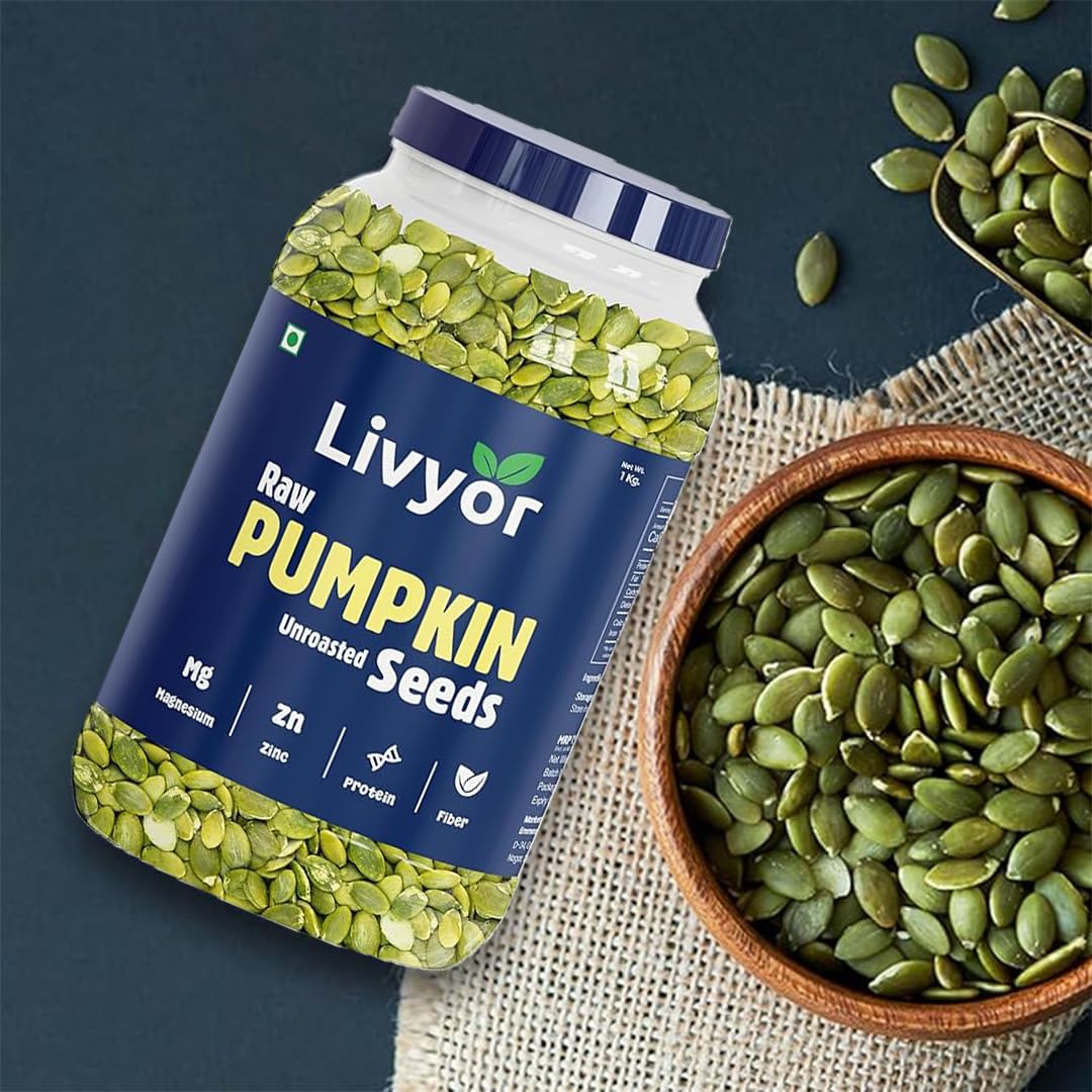 Raw Chia Seeds & Pumpkin Seeds Combo - 1 Kg Each