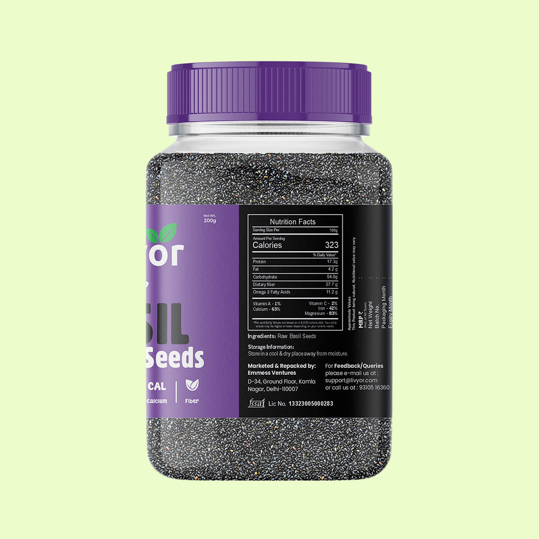 Raw Basil Seeds