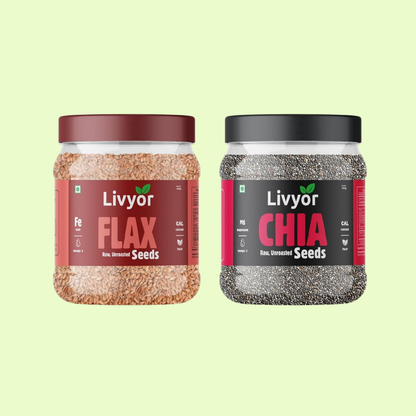 Flax and chia seed combo