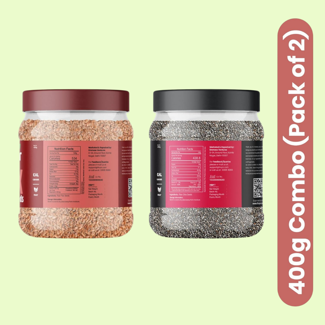 Flax and chia seed combo