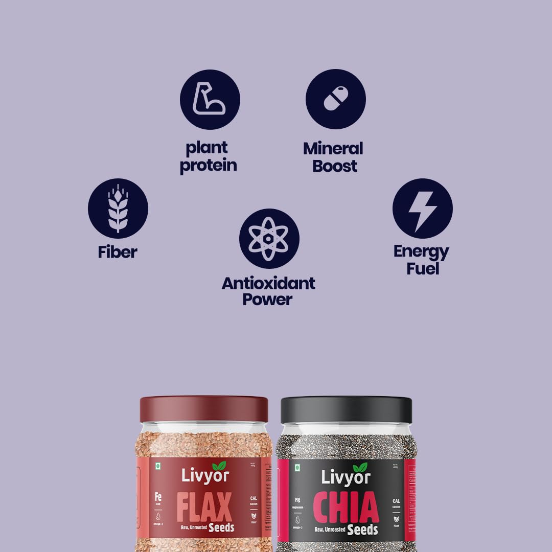 Flax and chia seed combo