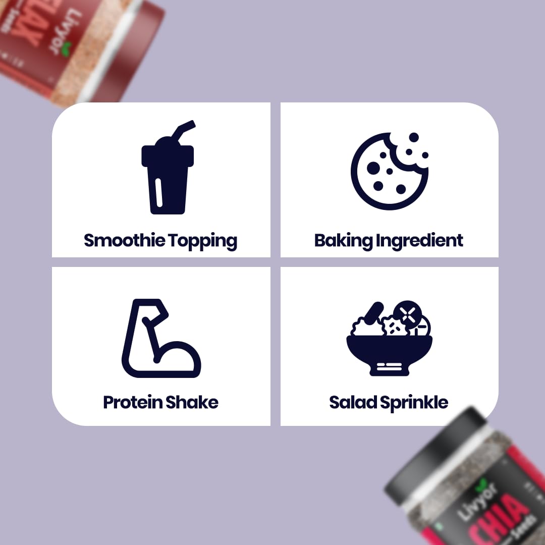 Flax and chia seed combo