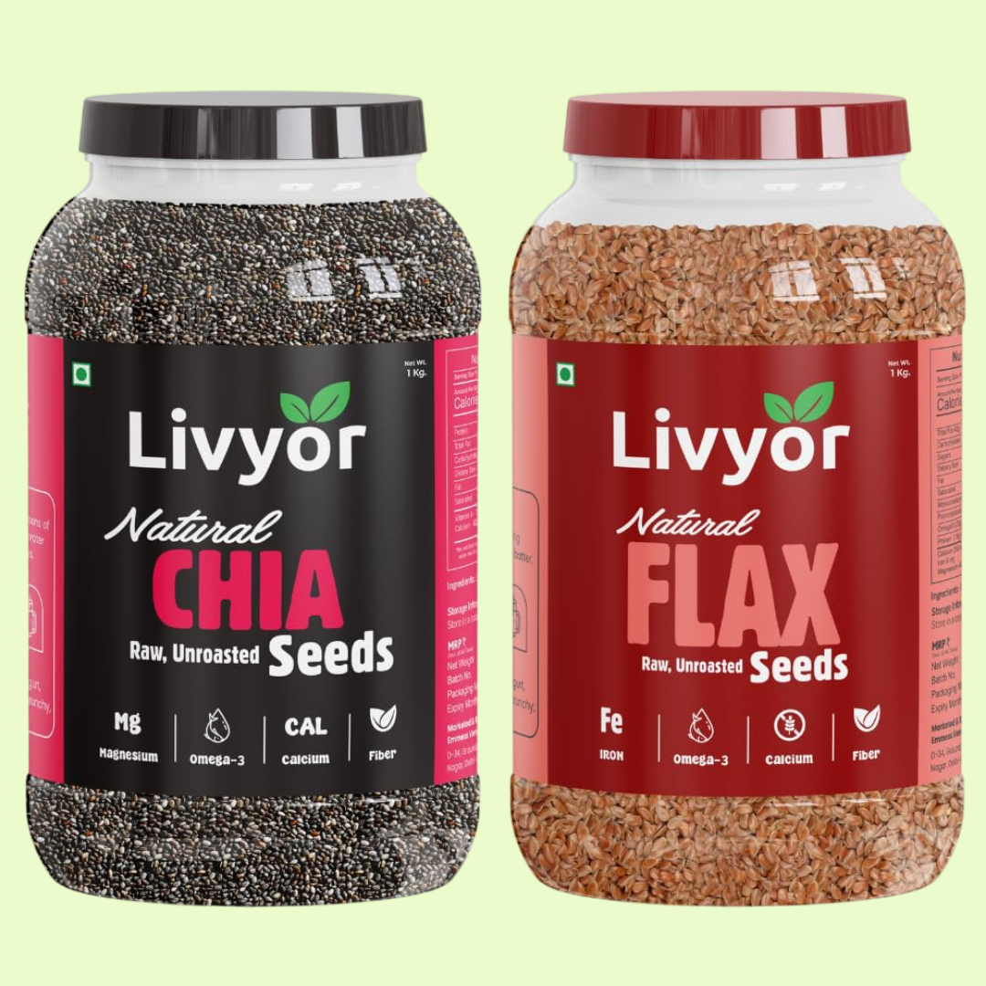 Flax and chia seed combo