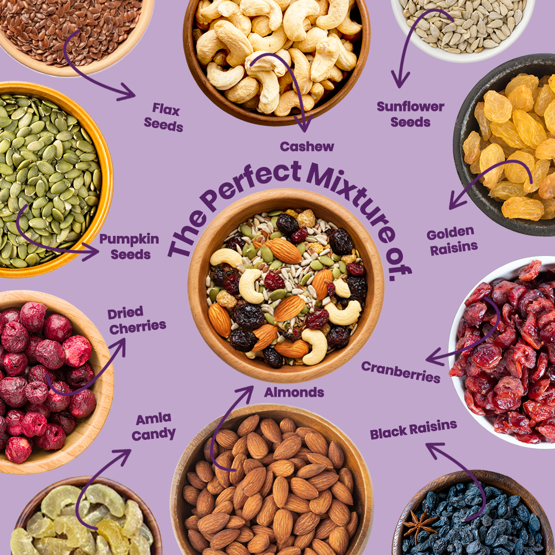 Livyor Premium Nutmix, Nuts, Seeds And Berries Combo Pack