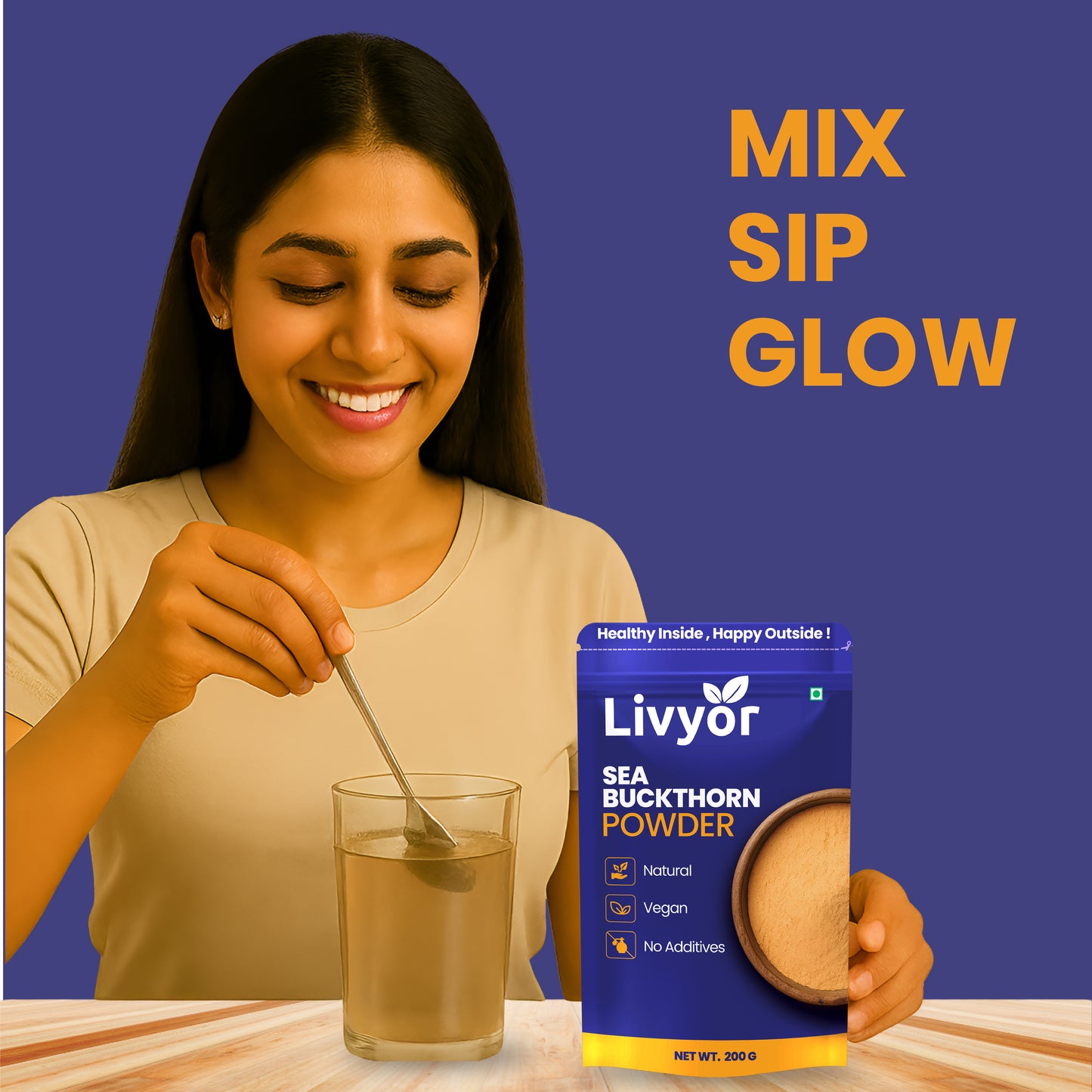 LIVYOR Sea Buckthorn Powder