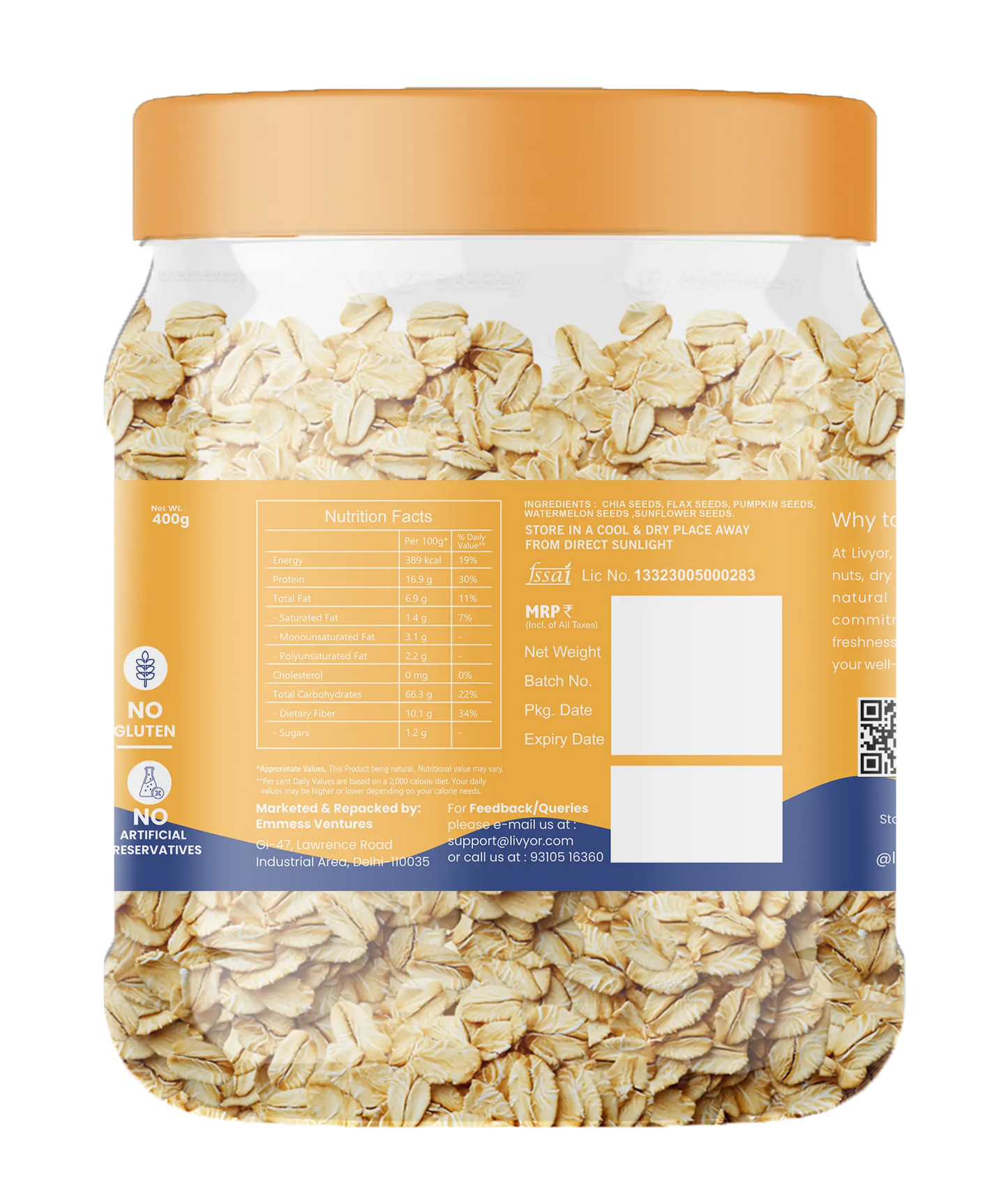 Livyor Rolled Oats
