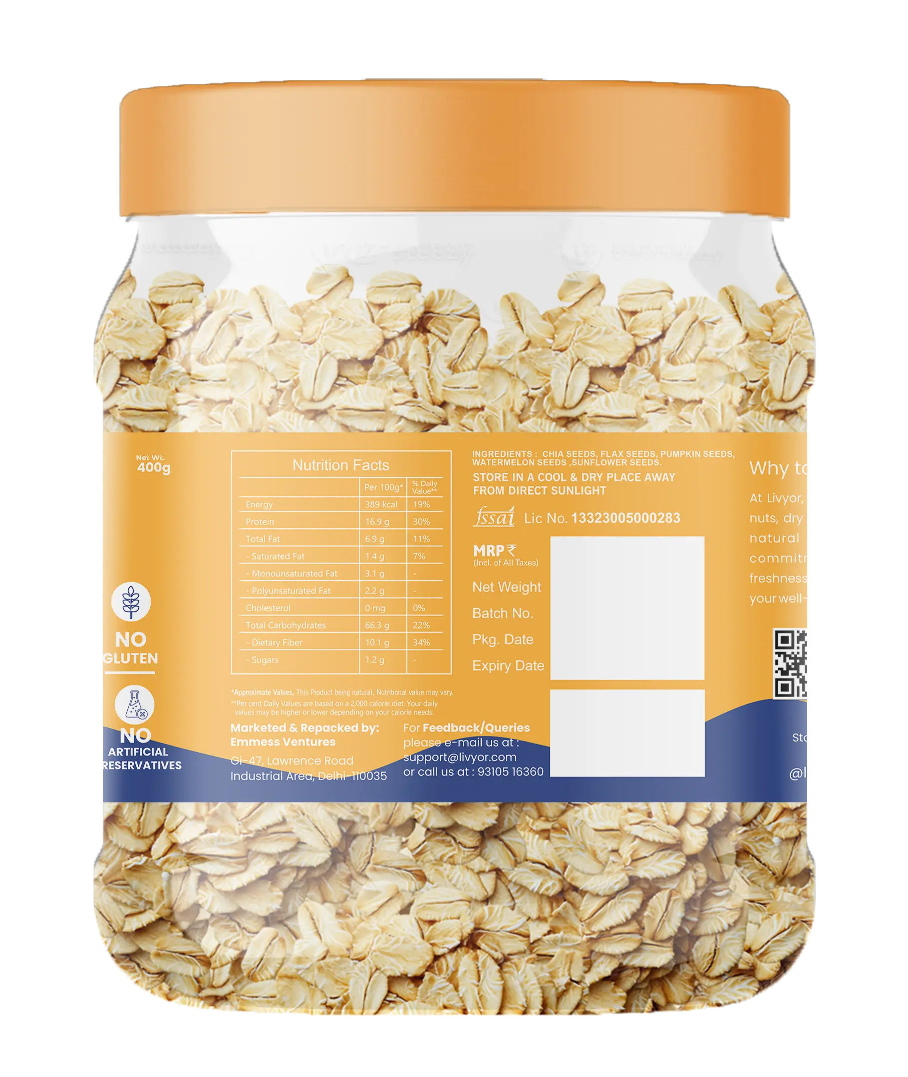 Livyor Rolled Oats