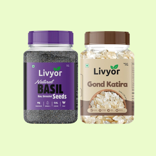 Basil Seeds & Gond Katira Combo - 200g Each