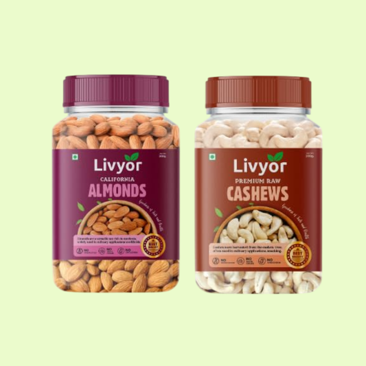 Premium Almonds & Cashews Combo - 200g Each