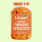 Livyor Turkish dried apricots khubani jar – side view